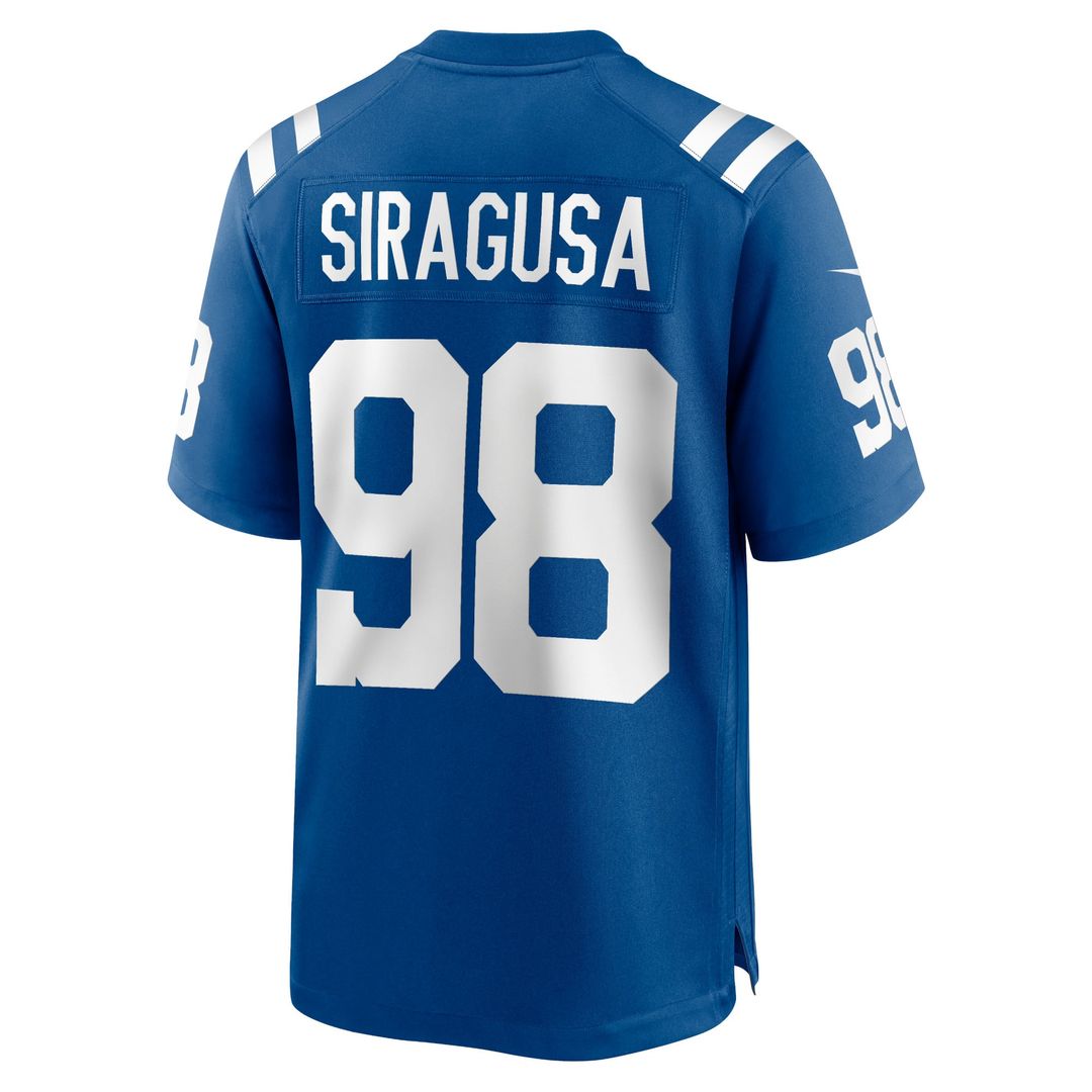 Men's Indianapolis Colts Tony Siragusa Nike Blue Retired Player Alternate Game Jersey