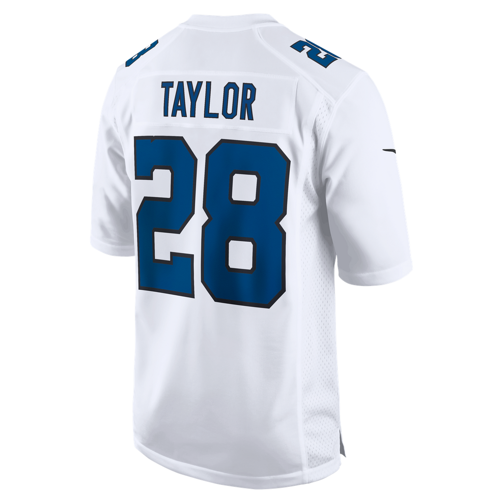 Men's Indianapolis Colts Jonathan Taylor Nike Tundra White Fashion Game Jersey