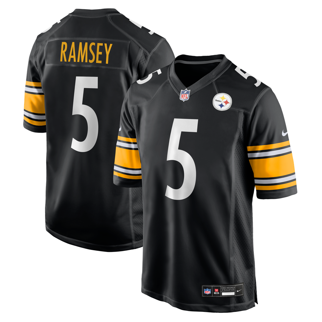 Men's Pittsburgh Steelers Jalen Ramsey Nike  Black Team Game Jersey