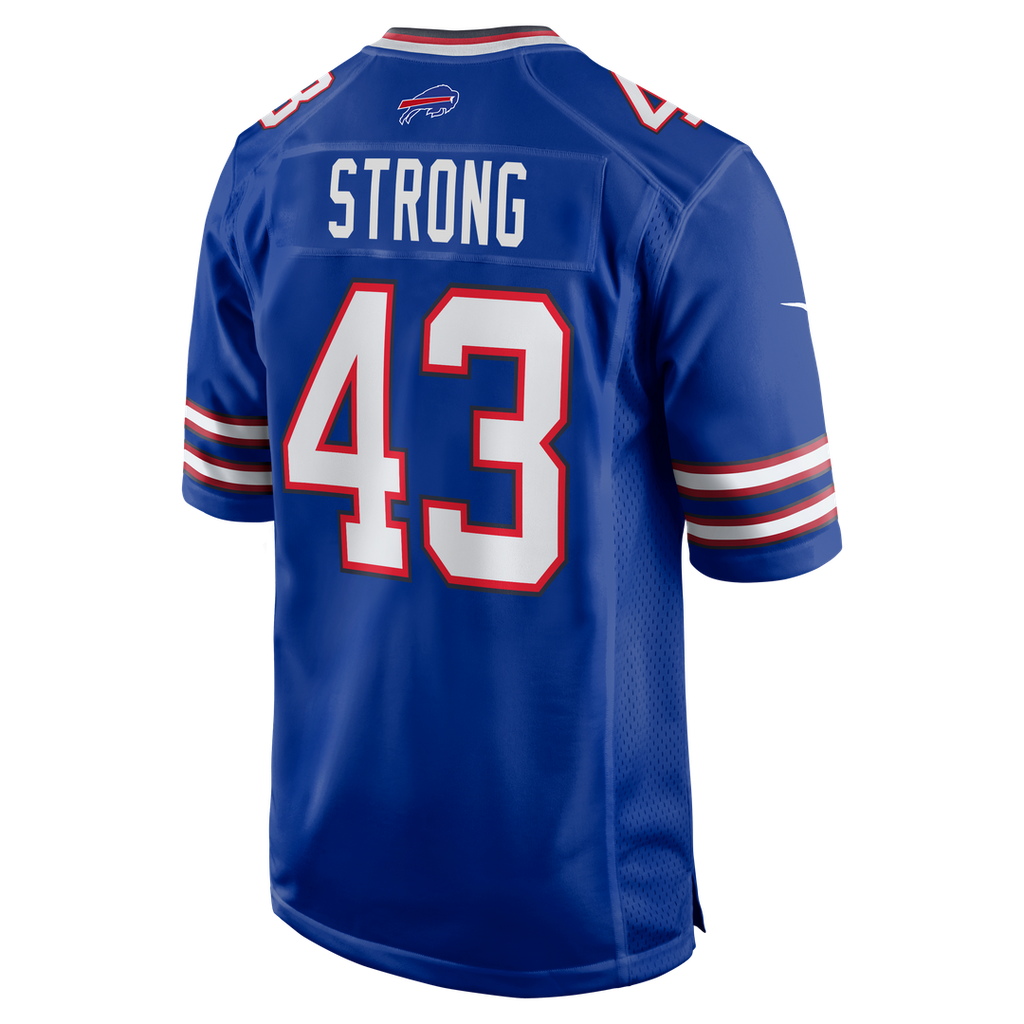 Men's Buffalo Bills Dorian Strong Nike  Royal Team Game Jersey