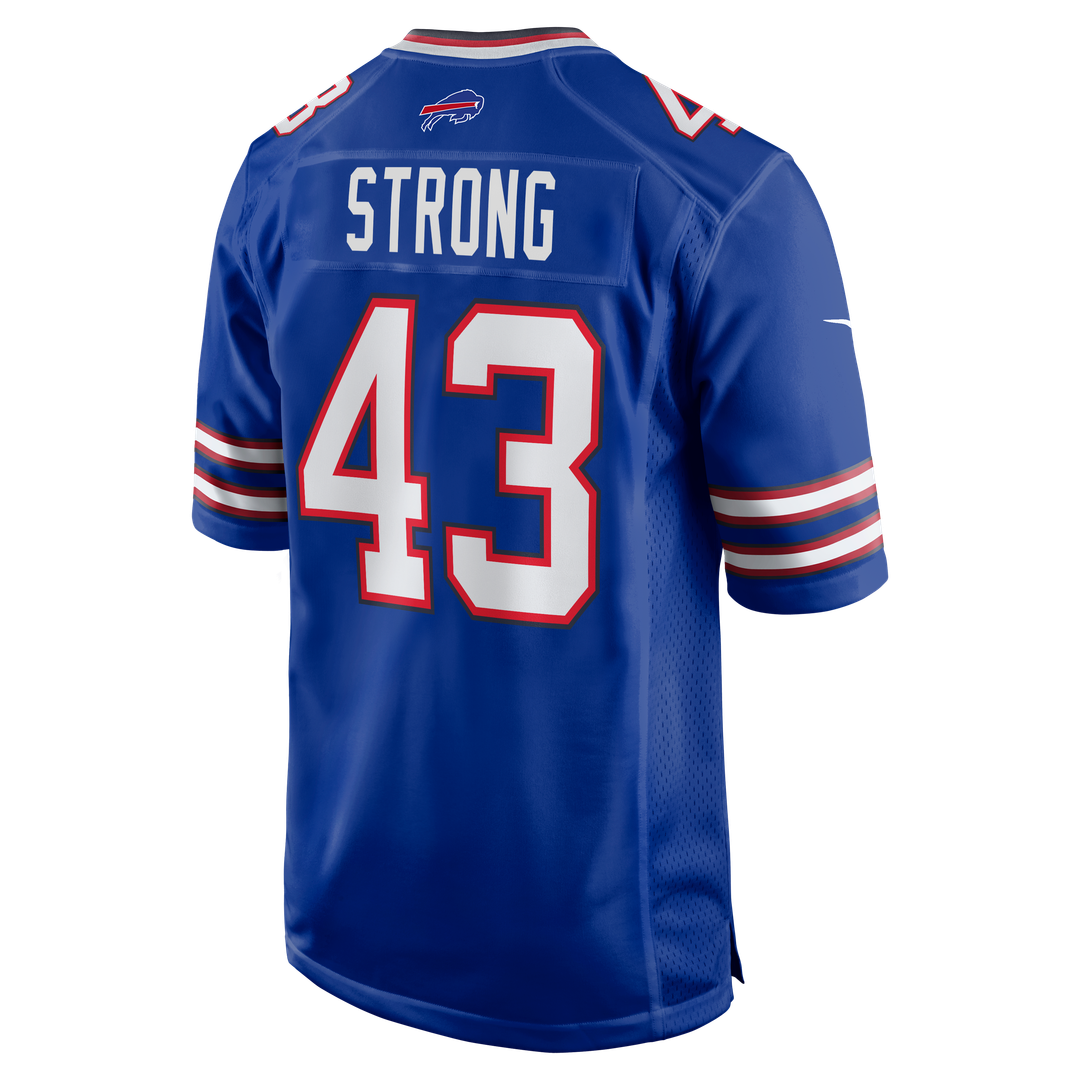 Men's Buffalo Bills Dorian Strong Nike  Royal Team Game Jersey