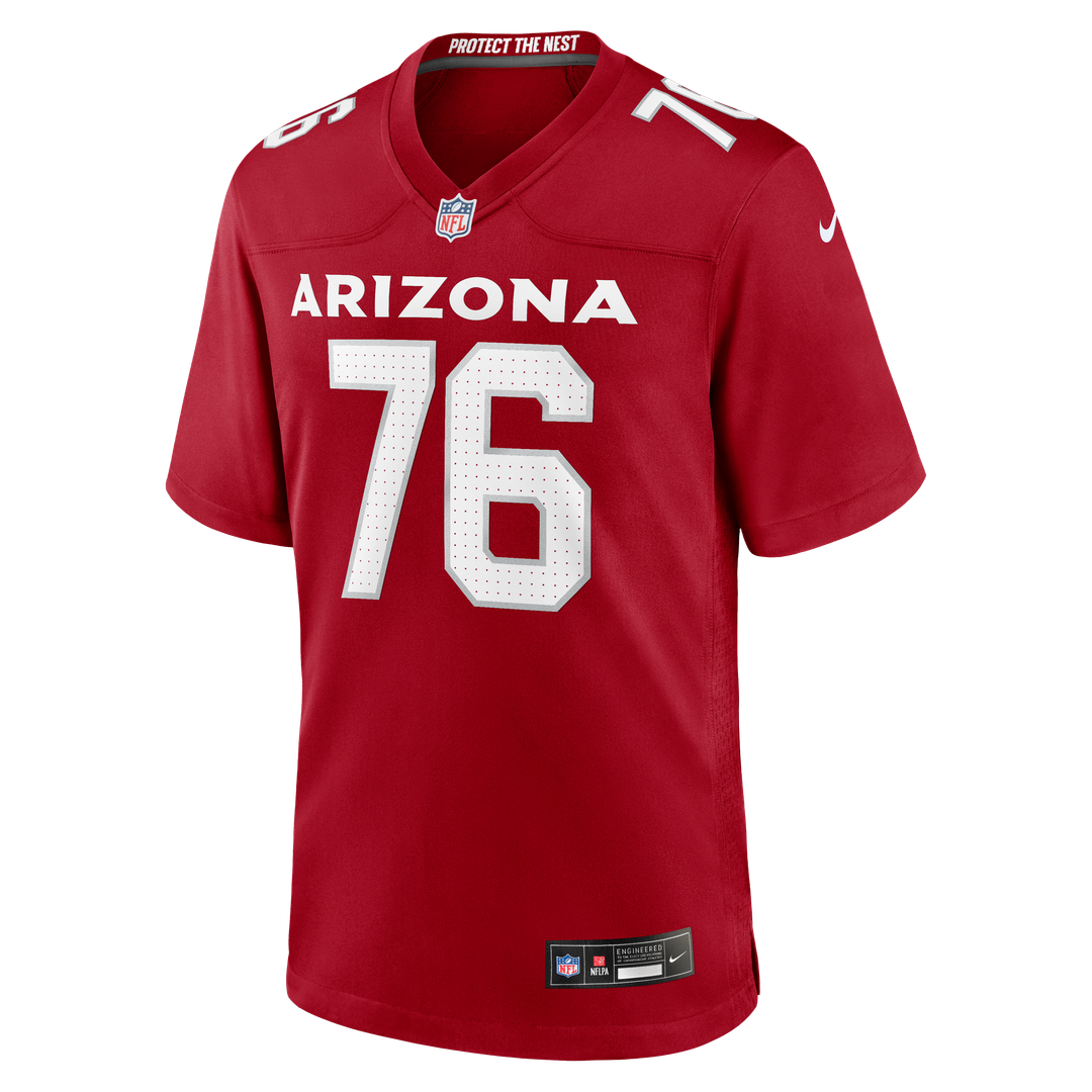 Men's Arizona Cardinals Will Hernandez Nike  Cardinal Team Game Jersey