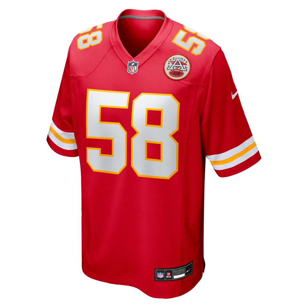 Men's Kansas City Chiefs Derrick Thomas Nike Red Game Retired Player Jersey
