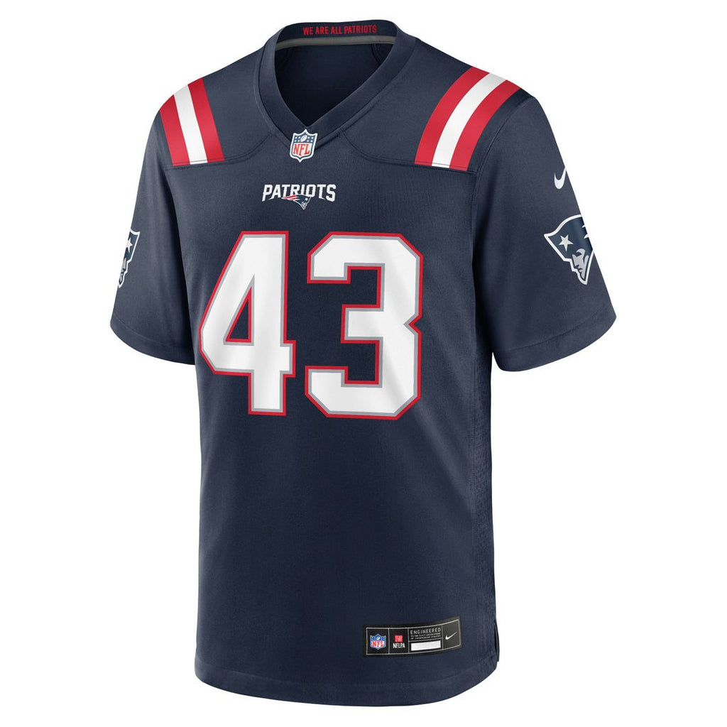 Men's New England Patriots Bradyn Swinson Nike Navy Team Game Jersey