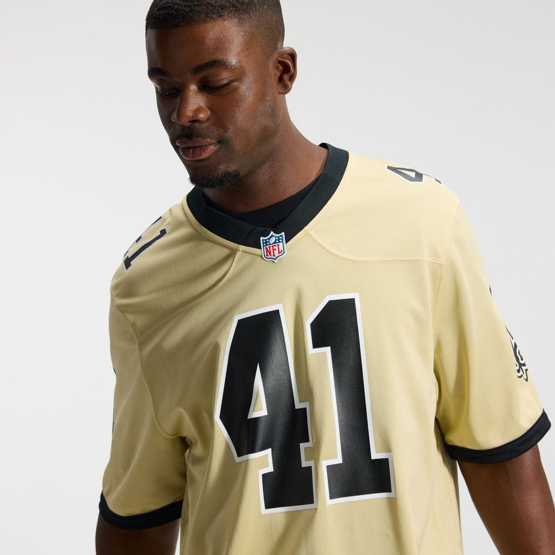 Men's New Orleans Saints Alvin Kamara Nike Gold Gameday Golds Alternate Game Player Jersey