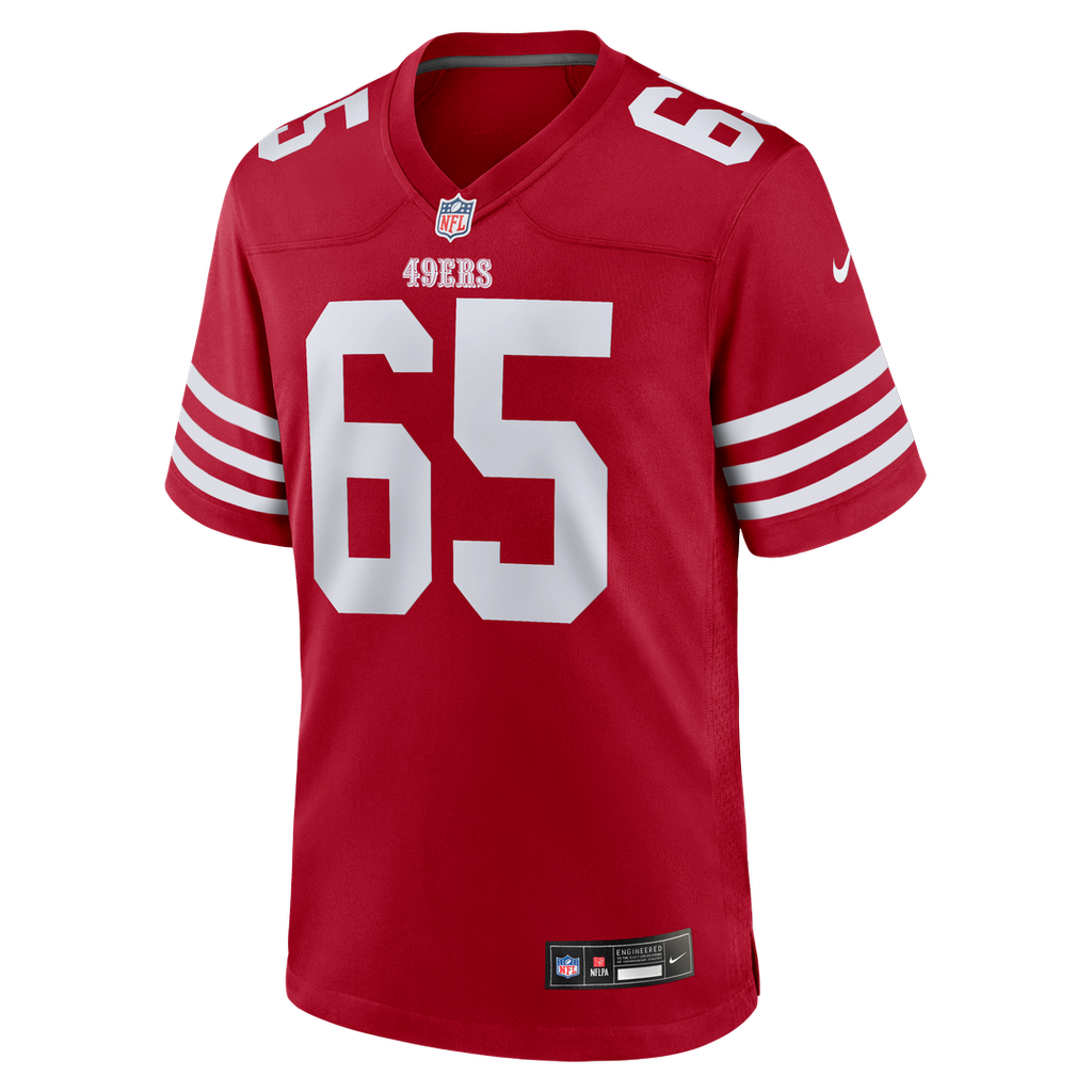Men's San Francisco 49ers Drew Moss Nike  Scarlet Team Game Jersey