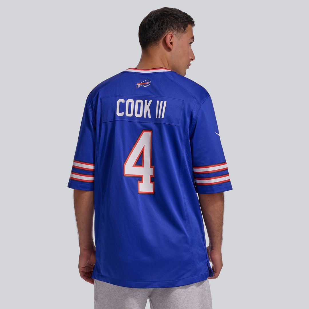 Men's Buffalo Bills James Cook III Nike Gray Nickel City Game Jersey