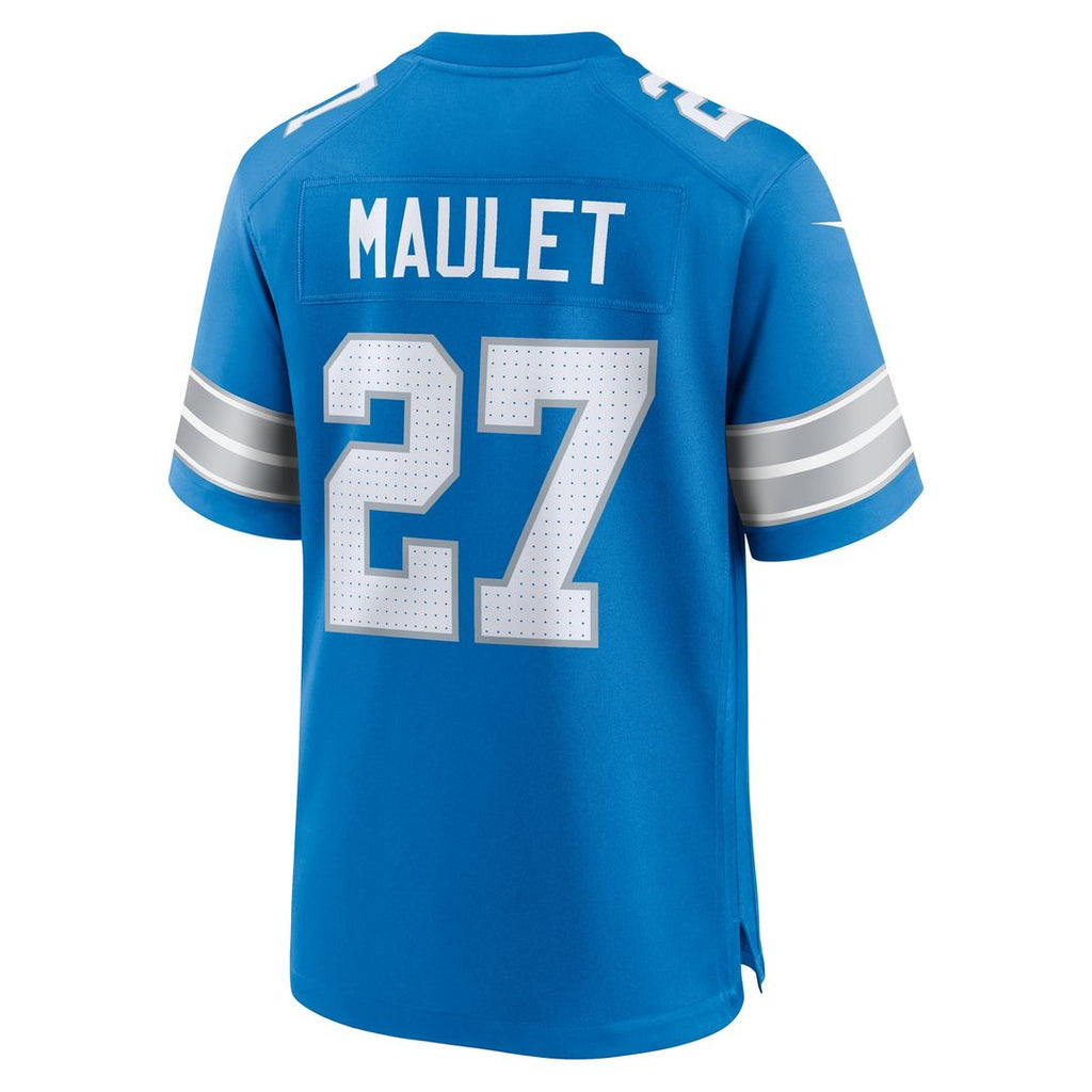 Men's Detroit Lions Arthur Maulet Nike  Blue Team Game Jersey