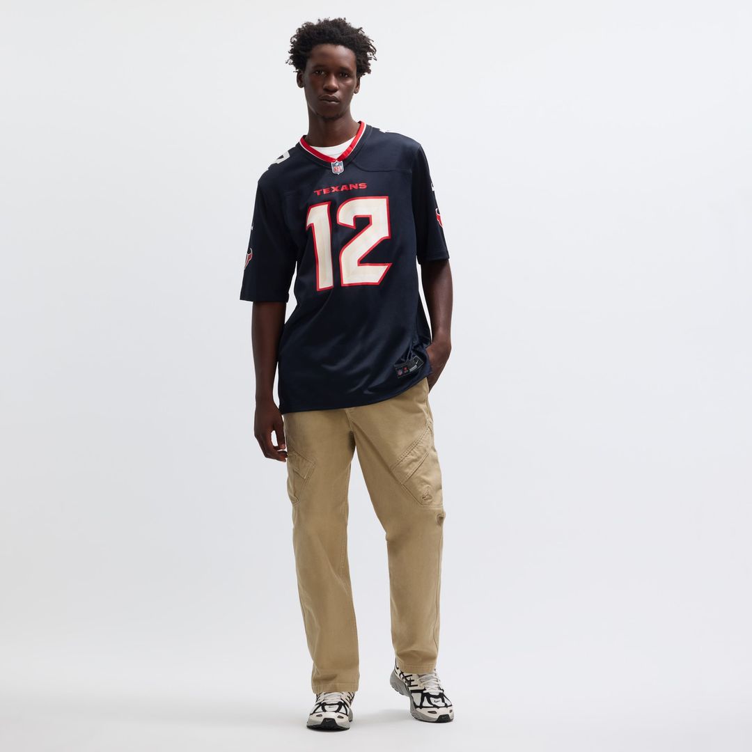 Men's Houston Texans Nico Collins Nike Navy Game Jersey