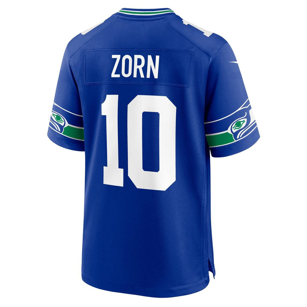 Men's Seattle Seahawks Jim Zorn Nike Royal Retired Player Alternate Game Jersey