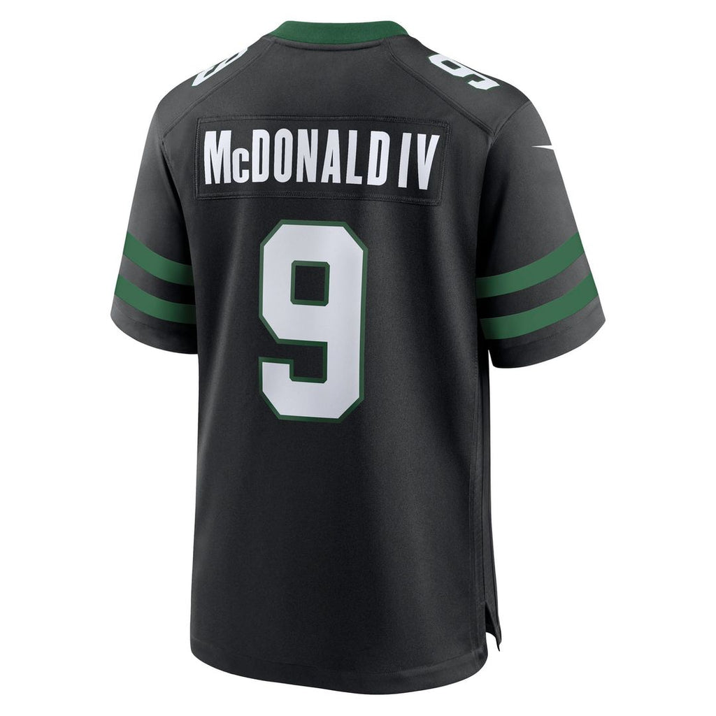 Men's New York Jets Will McDonald IV Nike Legacy Green Team Game Jersey