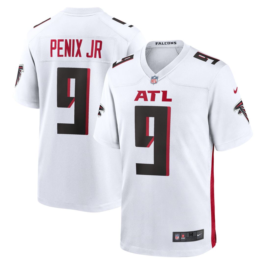 Men's Atlanta Falcons Michael Penix Jr. Nike  White Game Jersey