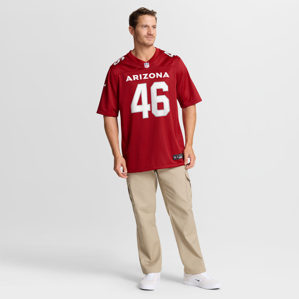 Men's Arizona Cardinals Aaron Brewer Nike  Cardinal Team Game Jersey