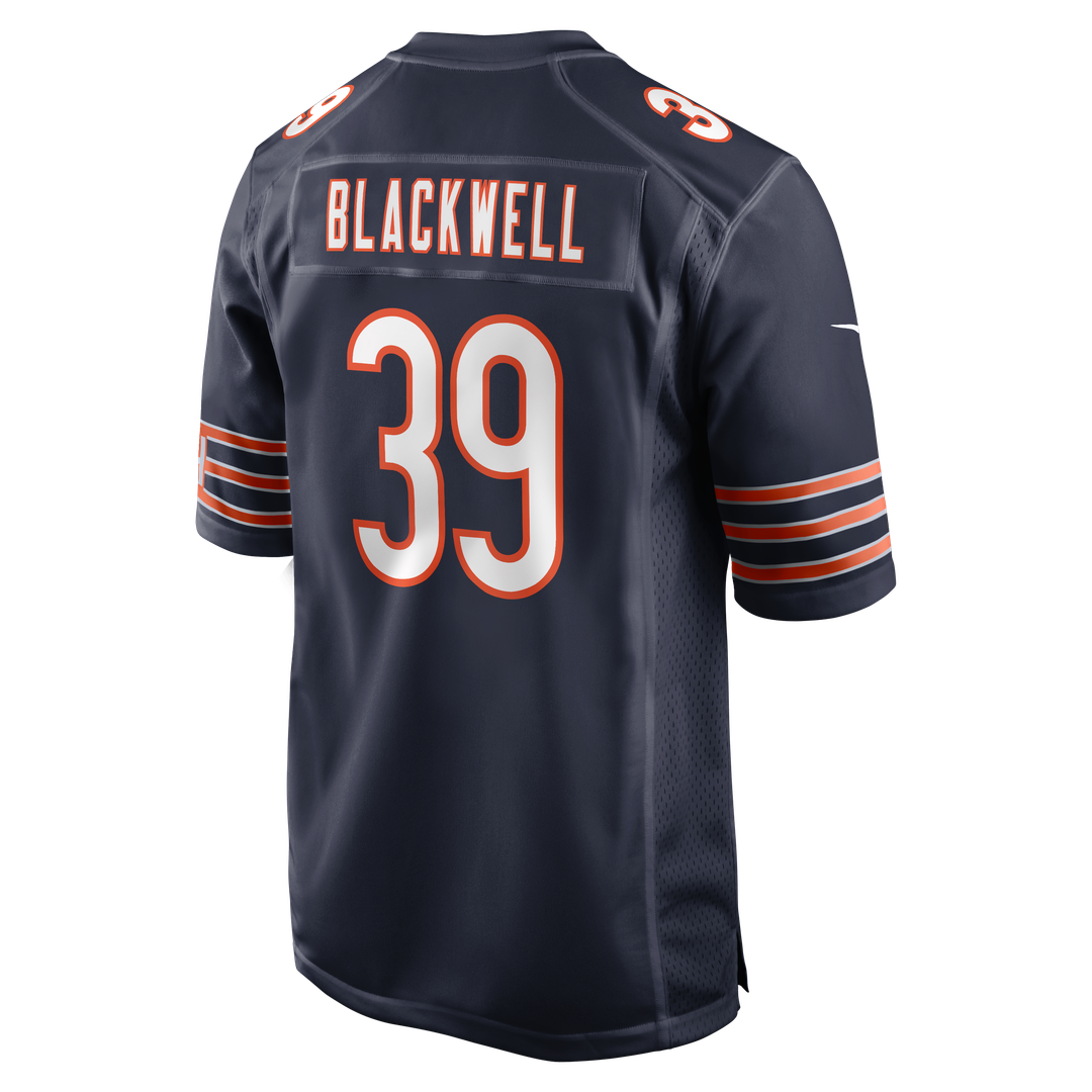 Men's Chicago Bears Josh Blackwell Nike Navy Game Player Jersey