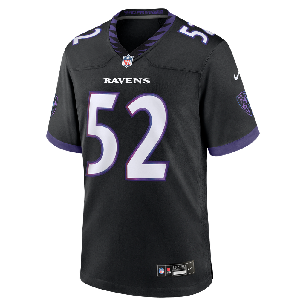 Men's Baltimore Ravens Ray Lewis Nike Black Alternate Retired Player Game Jersey