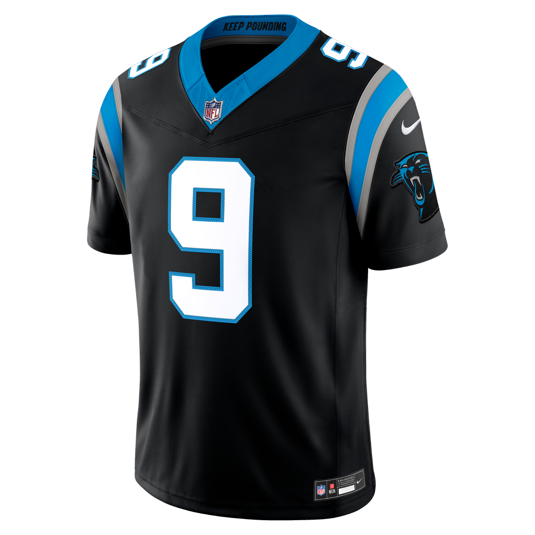 Men's Carolina Panthers Bryce Young Nike Blue Alternate Vapor F.U.S.E. Stitched Limited Jersey