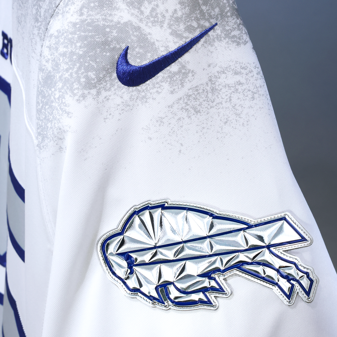 Men's Buffalo Bills Josh Allen Nike White Rivalries Collection Stitched Limited Jersey