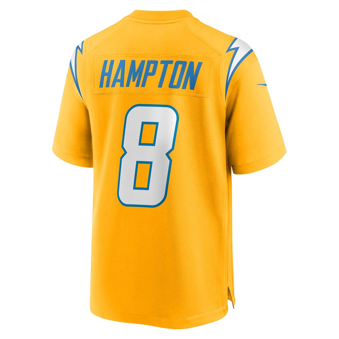 Men's Los Angeles Chargers Omarion Hampton Nike Navy Alternate Super Chargers Game Player Jersey