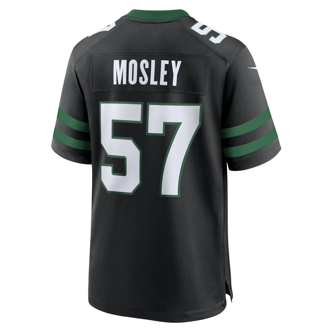 Men's New York Jets C.J. Mosley Nike Legacy Black Alternate Game Jersey
