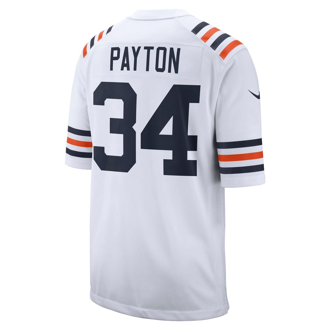 Men's Chicago Bears Walter Payton Nike White Retired Player Alternate Game Jersey