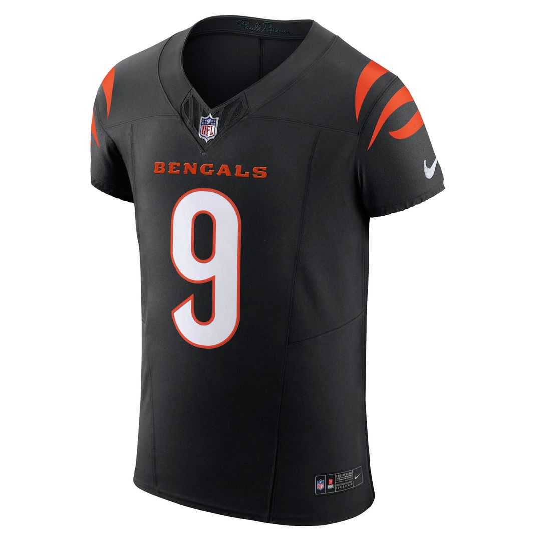 Men's Cincinnati Bengals Joe Burrow Nike Black Team Vapor F.U.S.E. Elite Jersey