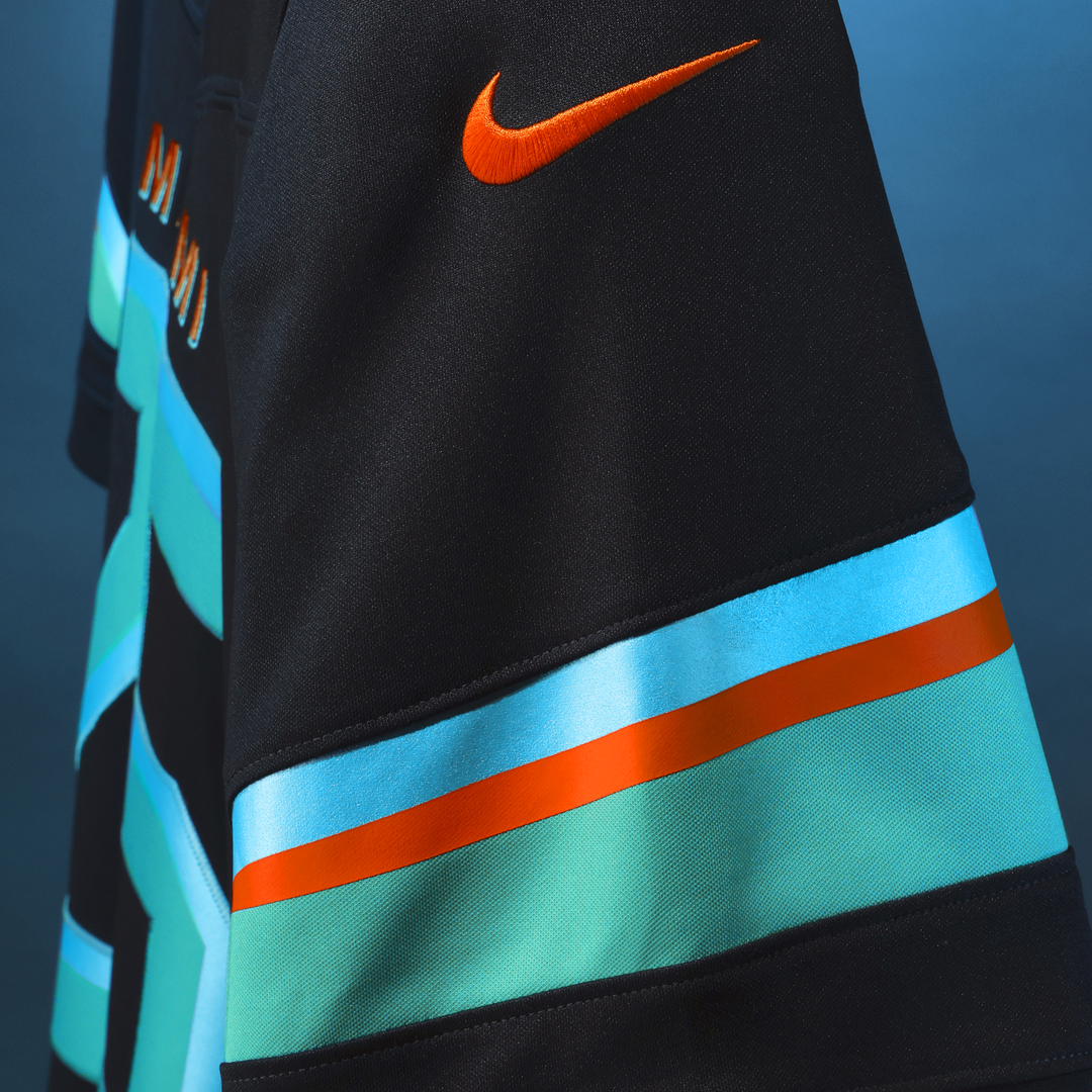 Men's Miami Dolphins Dan Marino Nike Navy Rivalries Collection Stitched Limited Jersey