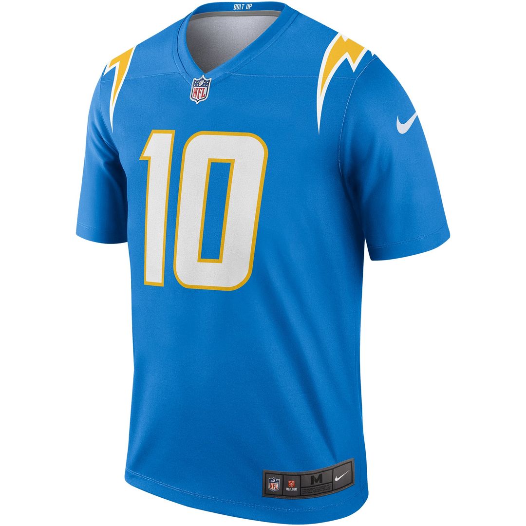 Men's Los Angeles Chargers Justin Herbert Nike Powder Blue Legend Player Performance Top