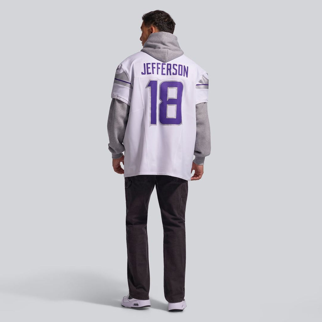 Men's Minnesota Vikings Justin Jefferson Nike White Alternate Vapor F.U.S.E. Elite Player Jersey