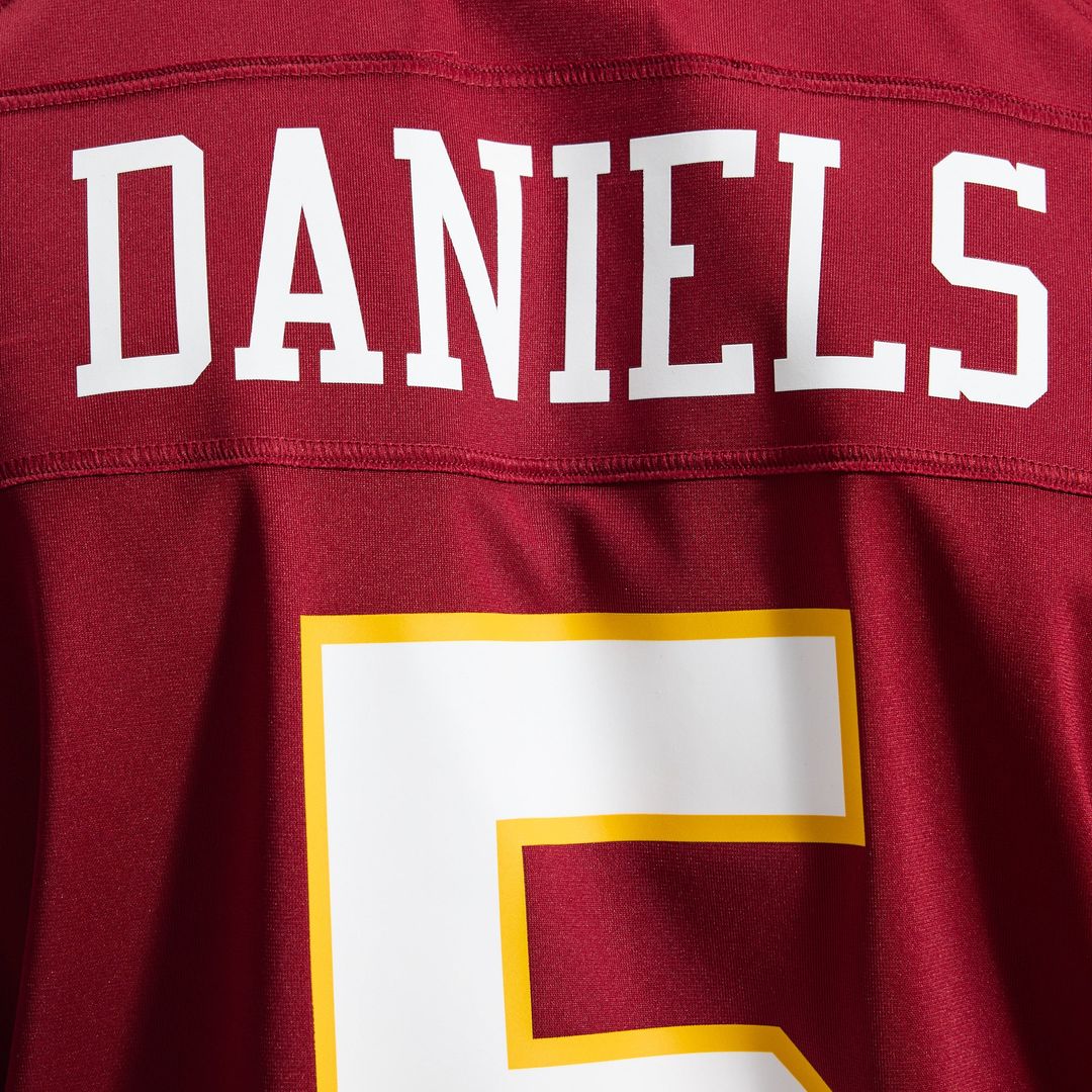 Hail Raiser Men's Washington Commanders Jayden Daniels Nike Black Alternate Game Jersey