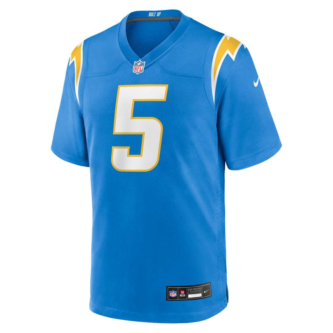 Men's Los Angeles Chargers Trey Lance Nike  Powder Blue Team Game Jersey