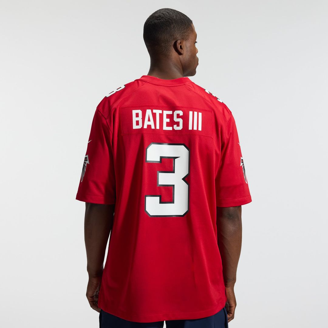 Men's Atlanta Falcons Jessie Bates III Nike White Game Jersey