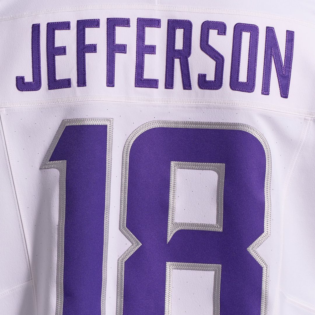 Men's Minnesota Vikings Justin Jefferson Nike White Alternate Vapor F.U.S.E. Elite Player Jersey
