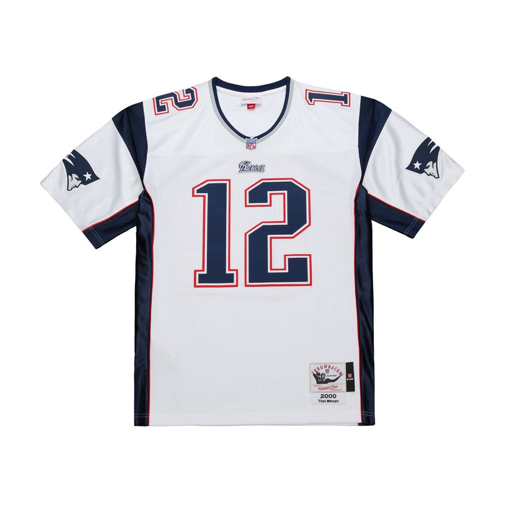 Men's New England Patriots Tom Brady Mitchell & Ness Navy Super Bowl XXXVI Authentic Throwback Jersey