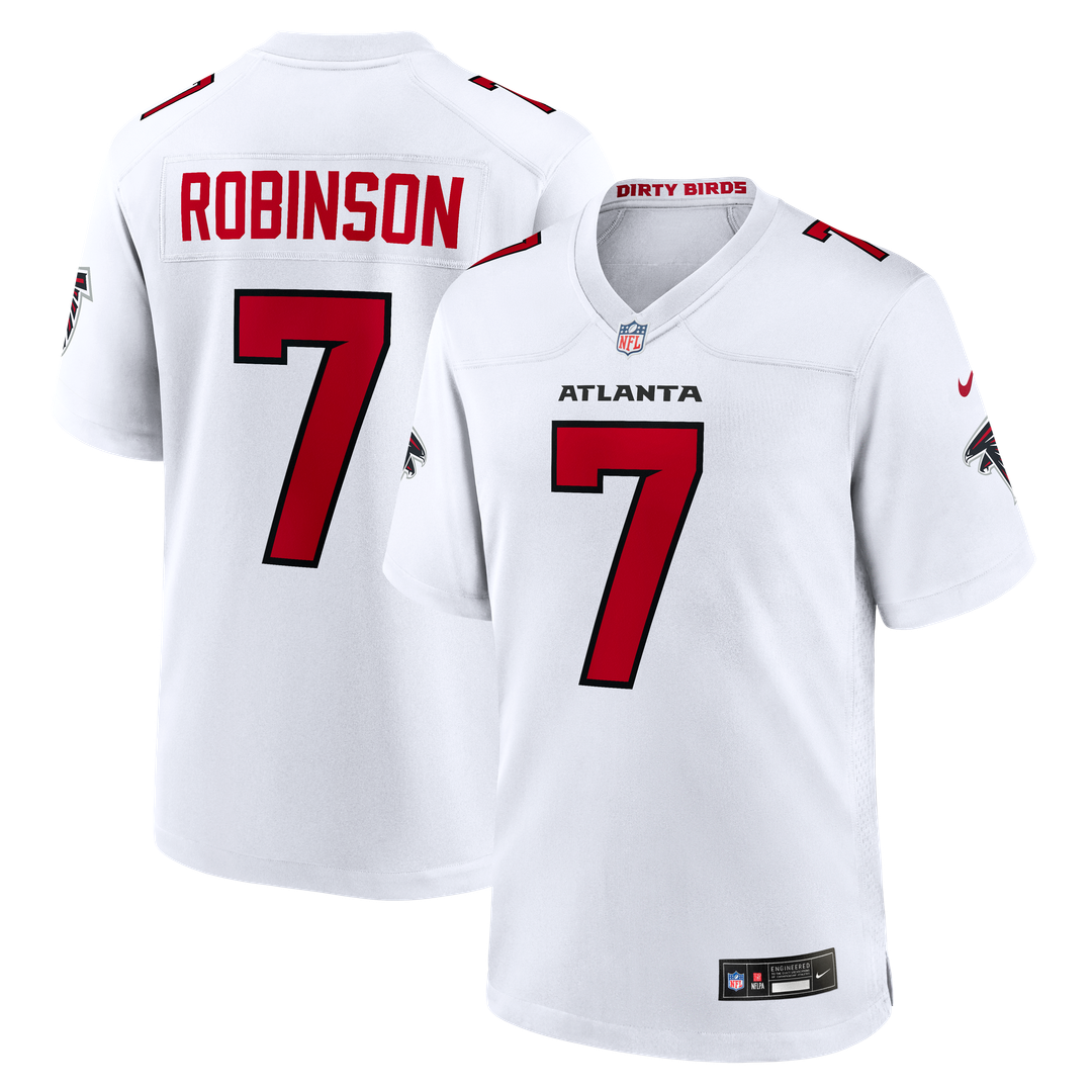 Men's Atlanta Falcons Bijan Robinson Nike White Game Jersey