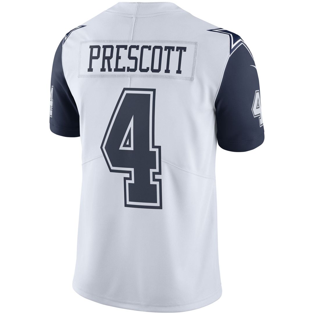 Men's Dallas Cowboys Dak Prescott Nike Navy Vapor Limited Player Jersey