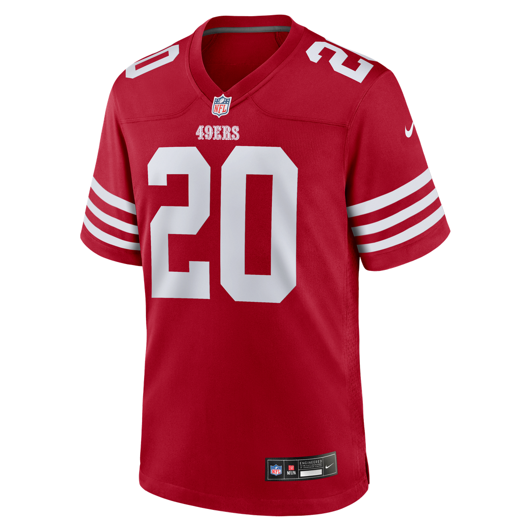 Men's San Francisco 49ers Upton Stout Nike  Scarlet Team Game Jersey