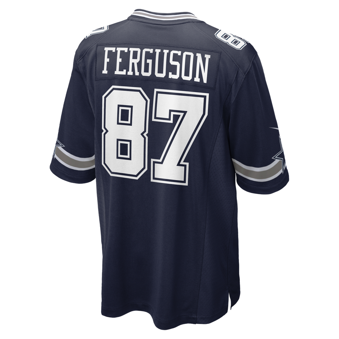 Men's Dallas Cowboys Jake Ferguson Nike Navy Team Game Jersey