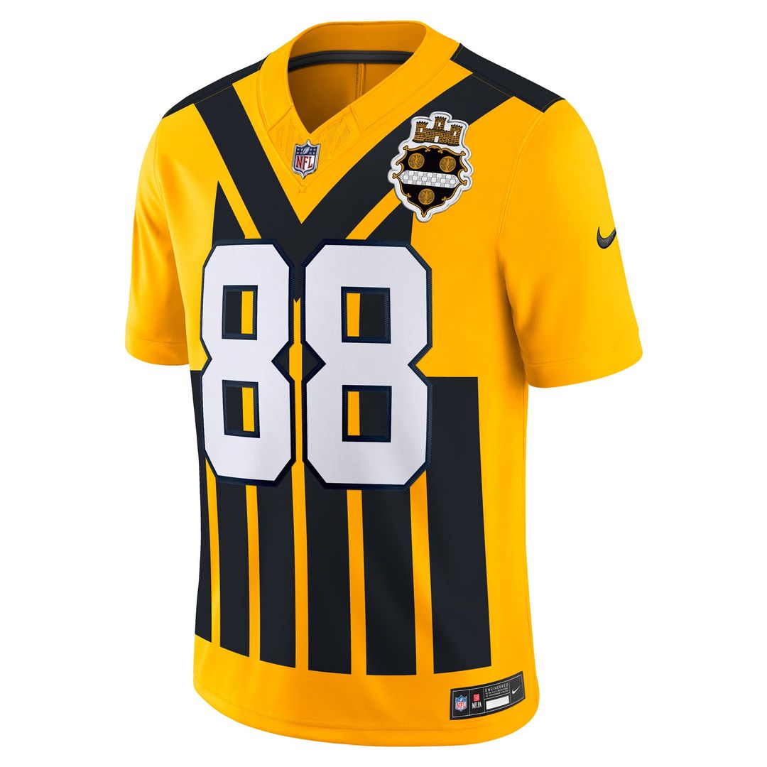 Men's Pittsburgh Steelers Pat Freiermuth Nike Gold Alternate Vapor F.U.S.E. Limited Jersey