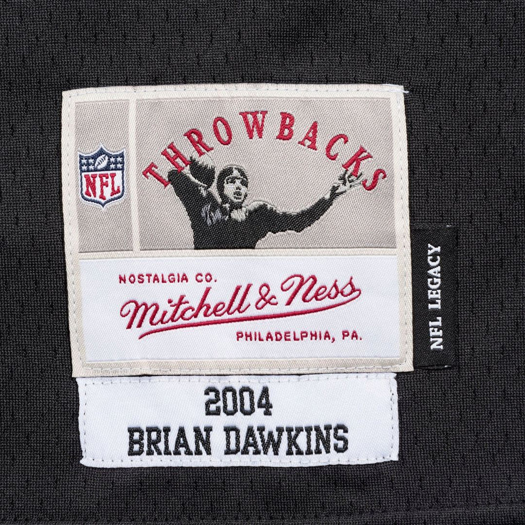 Men's Philadelphia Eagles Brian Dawkins Mitchell & Ness Black Legacy Replica Jersey