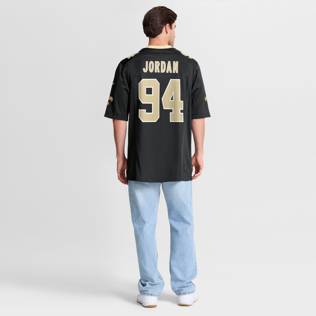 Men's New Orleans Saints Cameron Jordan Nike Black Game Jersey