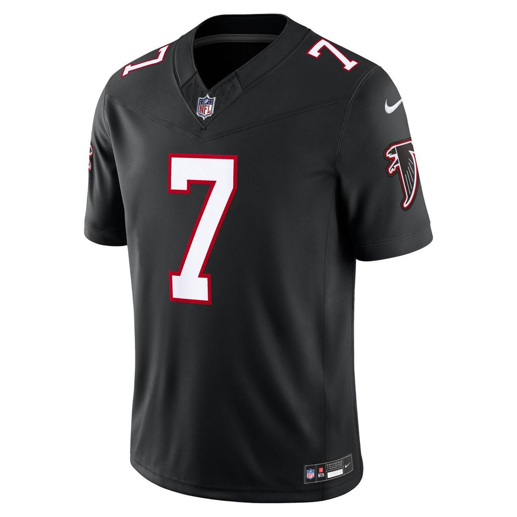 Men's Atlanta Falcons Bijan Robinson Nike Black Alternate Throwback Vapor F.U.S.E. Stitched Limited Jersey