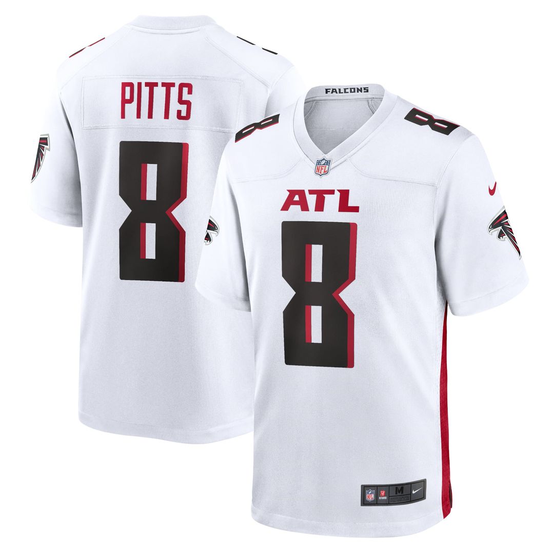 Men's Atlanta Falcons Kyle Pitts Nike Black Game Jersey