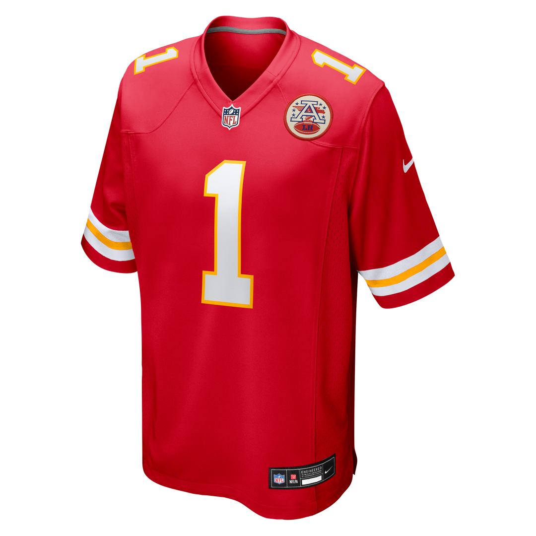 Men's Kansas City Chiefs Number 1 Groom Nike Red Game Jersey