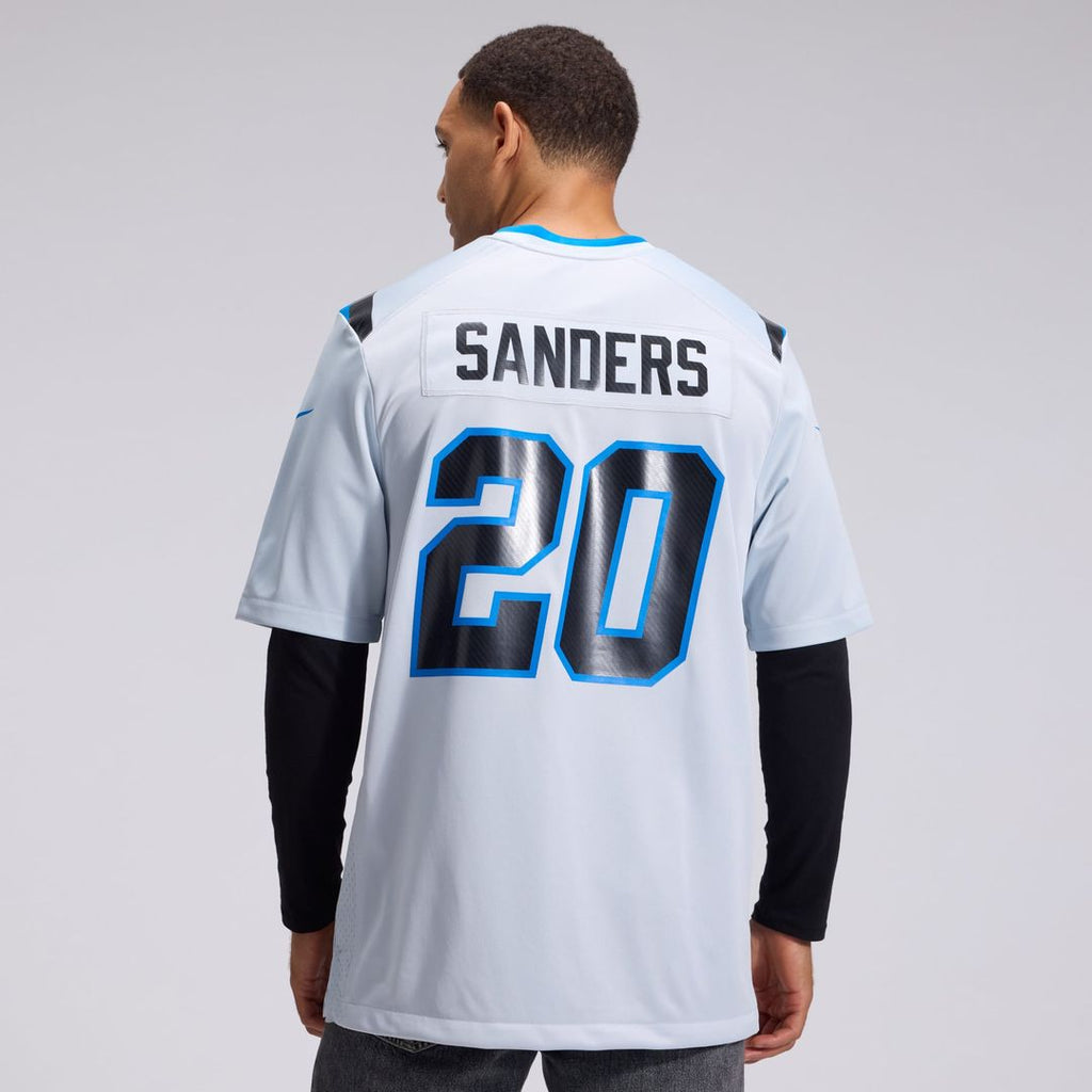 Men's Detroit Lions Barry Sanders Nike Silver 2026 Rivalries Collection Game Jersey