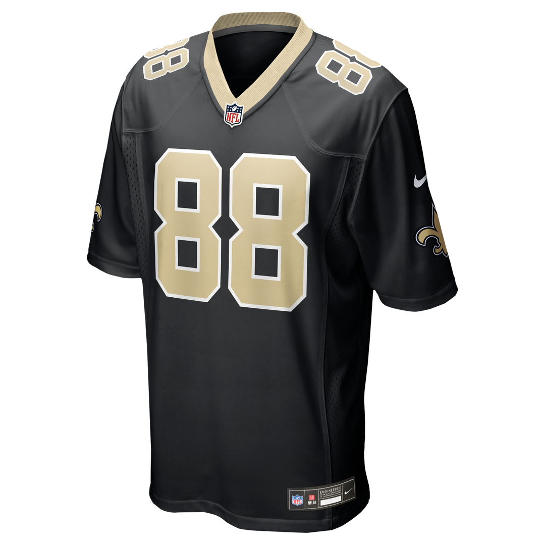 Men's New Orleans Saints Shaquan Davis Nike Black  Game Jersey