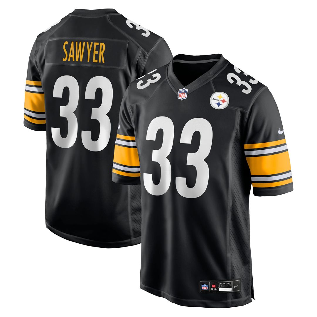 Men's Pittsburgh Steelers Jack Sawyer Nike  Gold Alternate Game Jersey