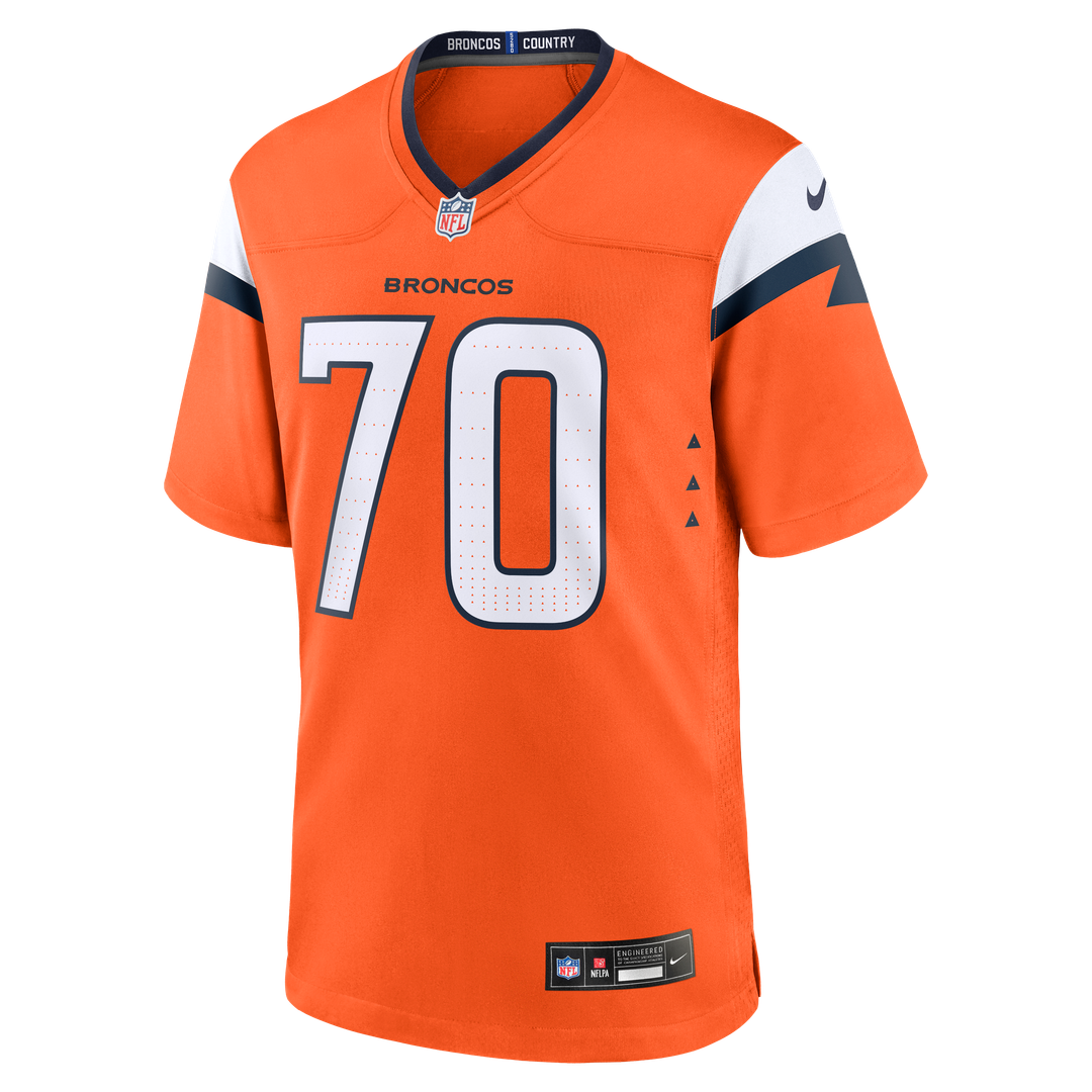 Men's Denver Broncos Marques Cox Nike  Orange Team Game Jersey