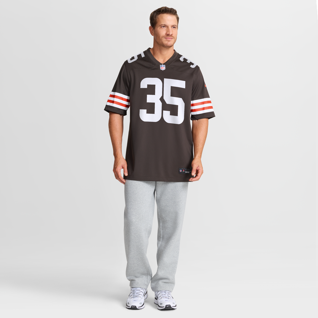 Men's Cleveland Browns Raheim Sanders Nike  Brown Team Game Jersey