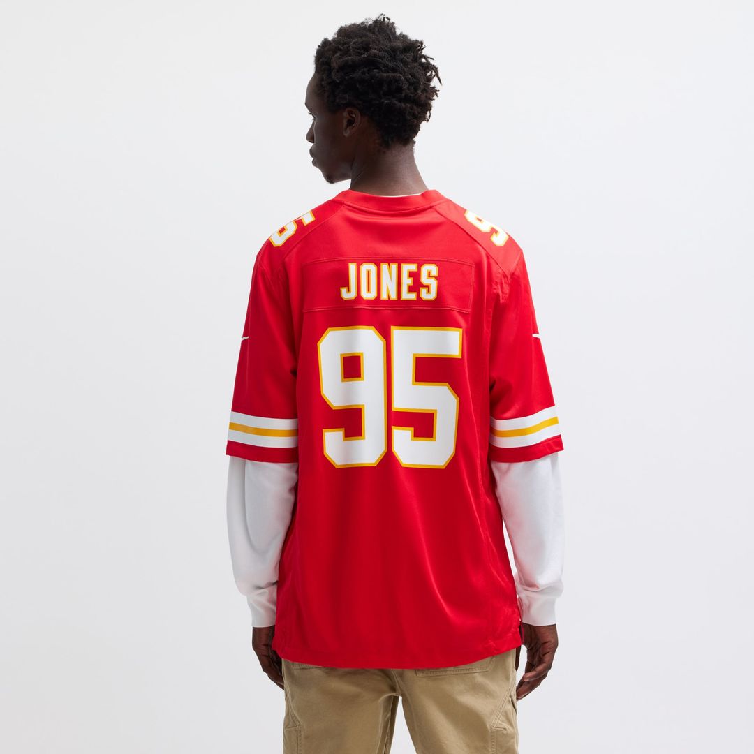 Men's Kansas City Chiefs Chris Jones Nike Red Game Jersey
