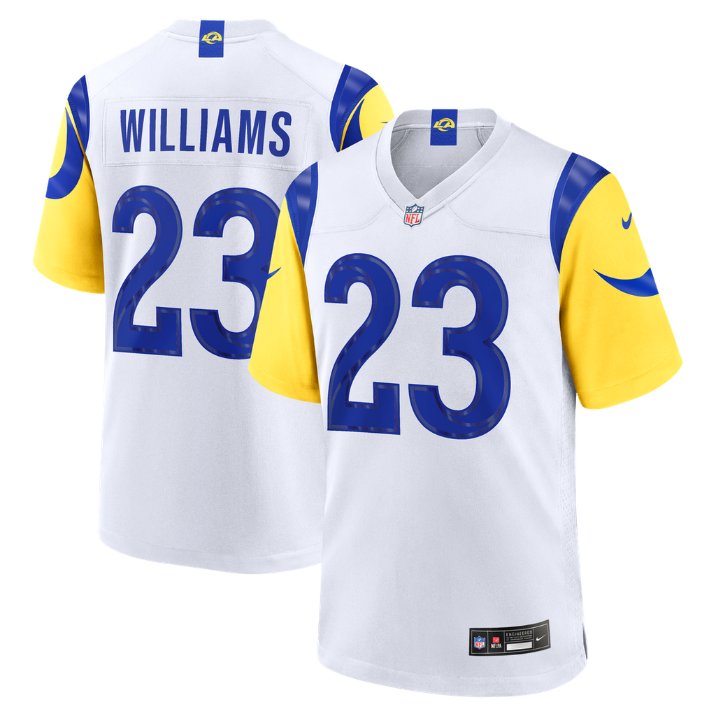 Men's Los Angeles Rams Kyren Williams Nike White White Game Player Jersey